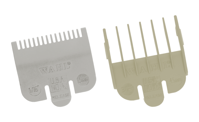 Wahl Shop Wahl Opzetkamset Type 1 - Plastic Gekleurd #½ (1½mm) + #1½ (4½mm)